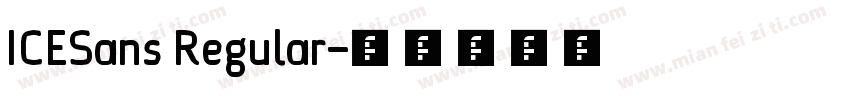 ICESans Regular字体转换